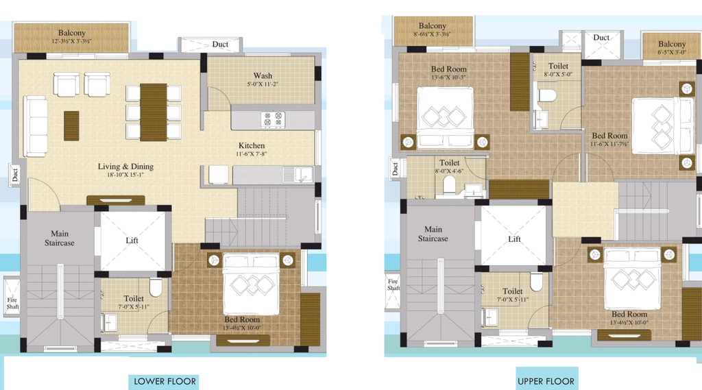 4 BHK Duplex in KG Chandra Vista in Sholinganallur, Chennai - Image 904425