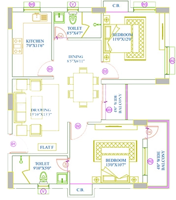 2 BHK Flat in Global Garden in Chaputoli, Ranchi - Image 904426