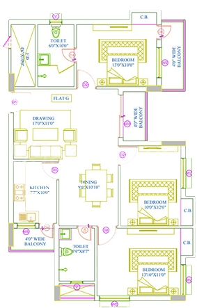 3 BHK Flat in Global Garden in Chaputoli, Ranchi - Image 904427