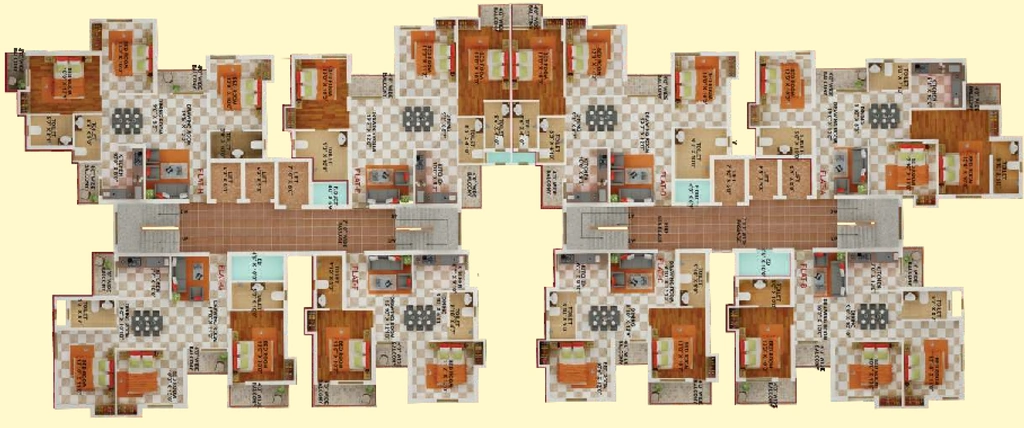 Floor Plan of Global Garden in Chaputoli, Ranchi - Image 372105