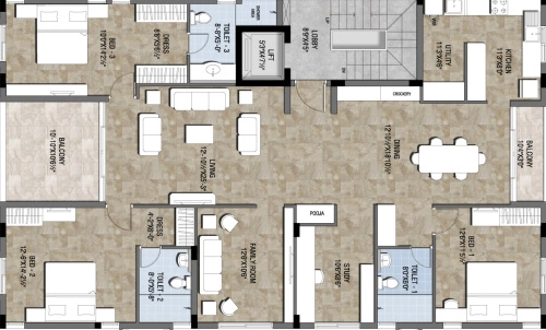 4 BHK Flat in KG Shambhala in Anna Nagar, Chennai - Image 904432