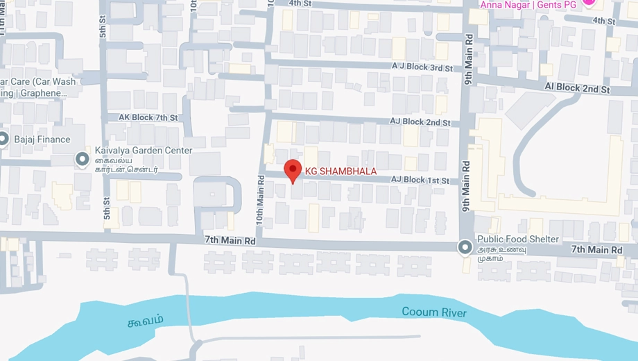 Location of KG Shambhala in Anna Nagar, Chennai - Image 372106