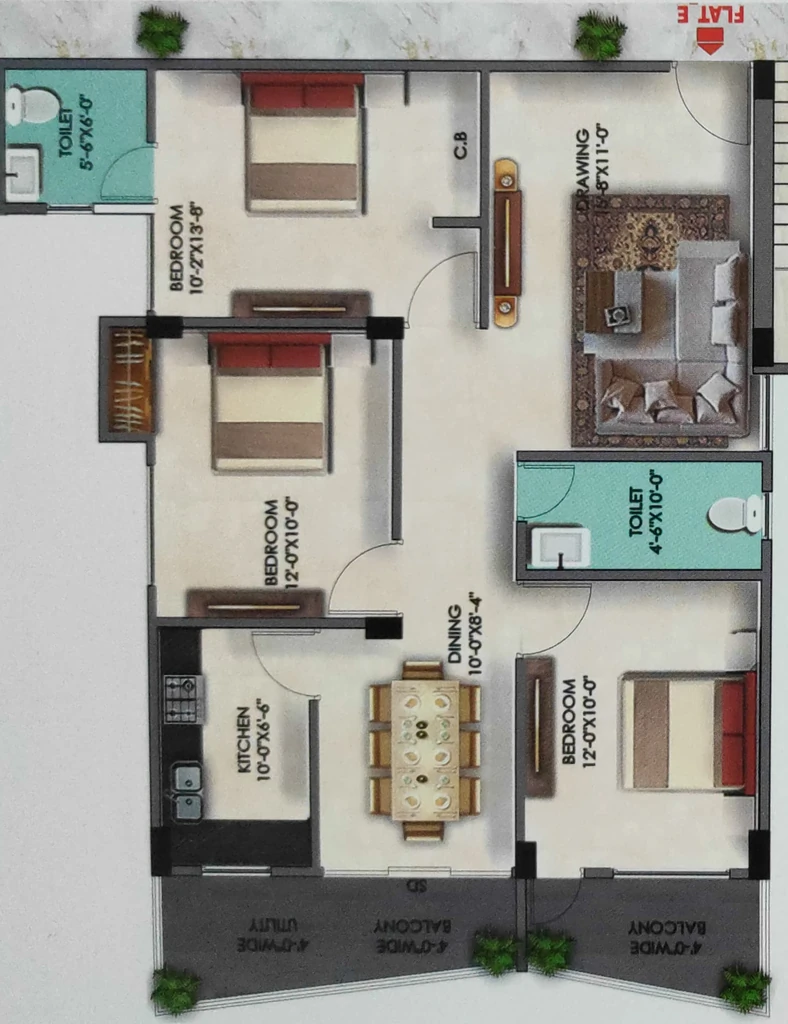 3 BHK Flat in Shanti Enclave in Argora, Ranchi - Image 904989