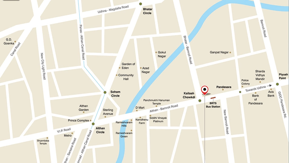 Location of KSB Olympia Phase B in Bamroli, Surat - Image 372117