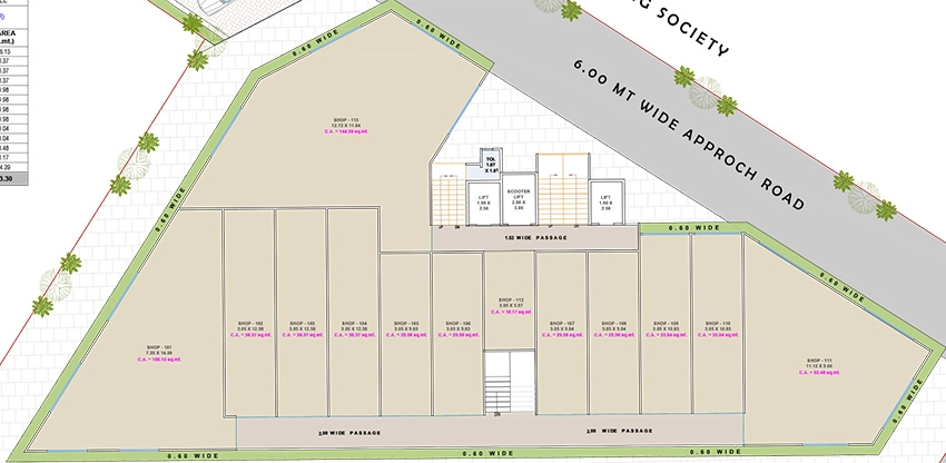 Floor Plan of Mahipatbhai Kyros Business Centre in Sarthana Jakat Naka, Surat - Image 372134