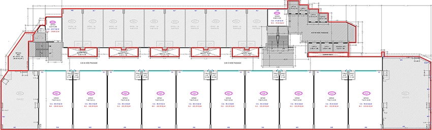 Floor Plan of Maitri Maadhyam Business Hub in Mota Varachha, Surat - Image 372146