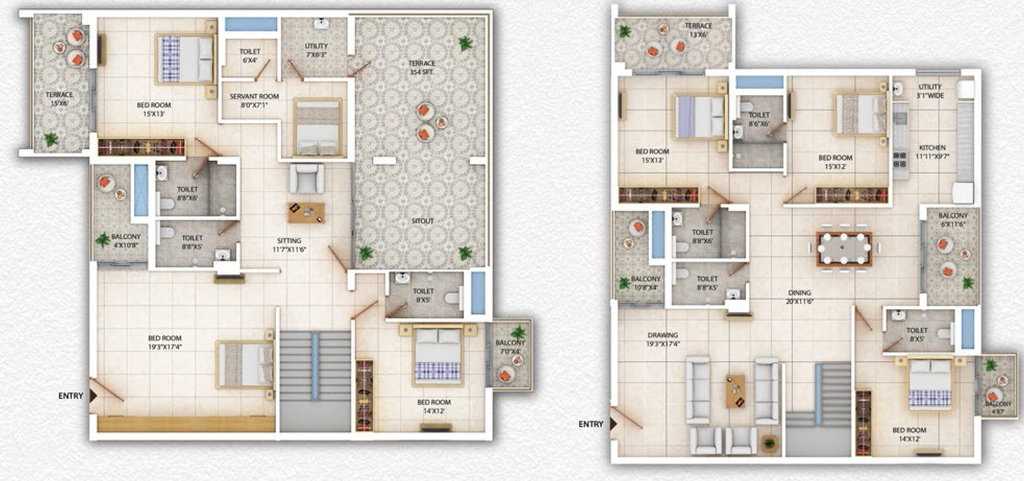6 BHK Penthouse in Sharda Green in Bariatu, Ranchi - Image 905000