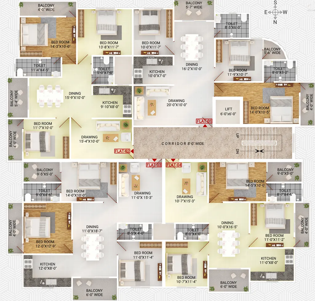 Floor Plan of Deeps Shejal Encalve in Harmu, Ranchi - Image 372160