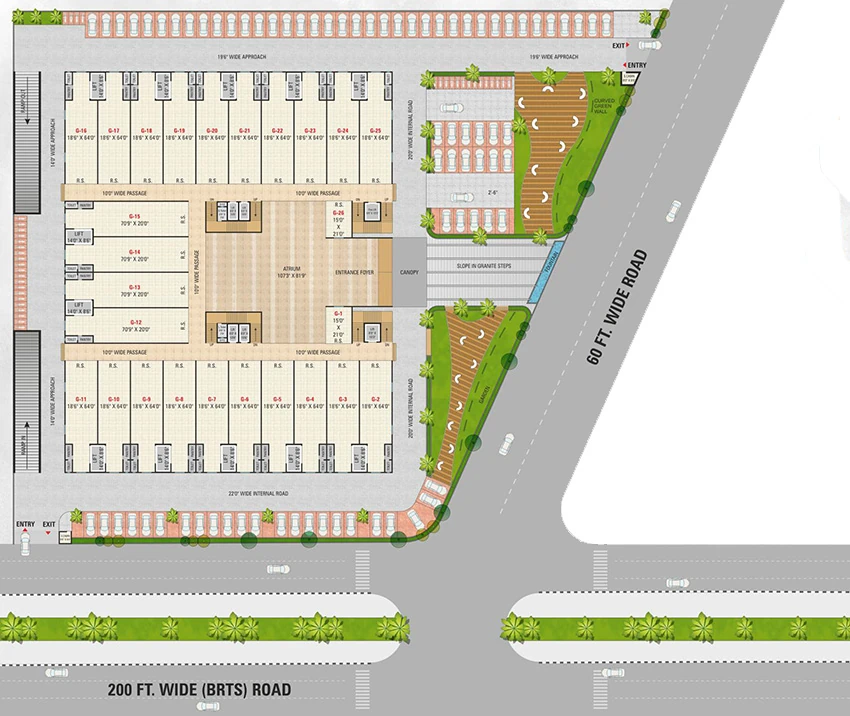 Master Plan of MDS Landmark Superstar in Magob, Surat - Image 372212