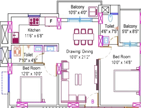 2 BHK Flat in Oceanik Exotika in Argora, Ranchi - Image 904499