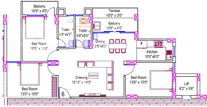 3 BHK Flat in Oceanik Exotika in Argora, Ranchi - Image 904501