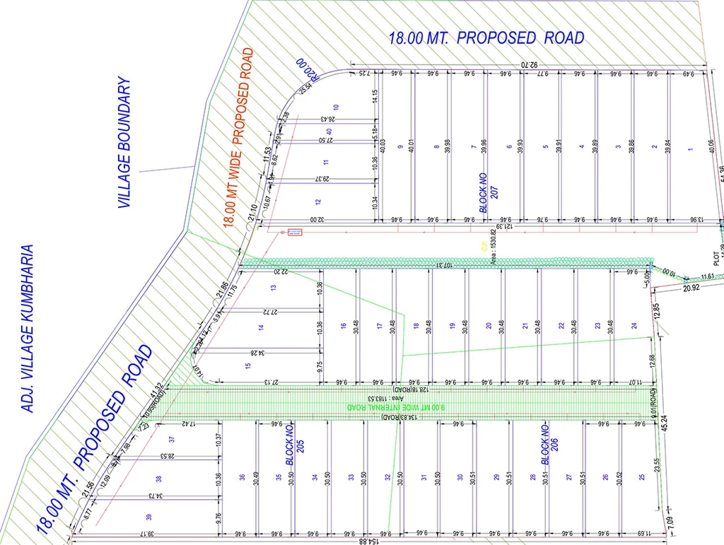 Master Plan of Meera Eden Embro Park in Choryasi, Surat - Image 372223