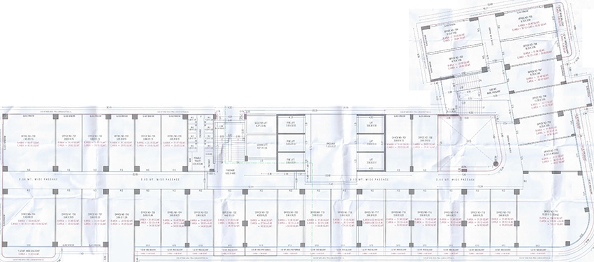 Floor Plan of Millennium Business Hub 3 in Punagam, Surat - Image 372229