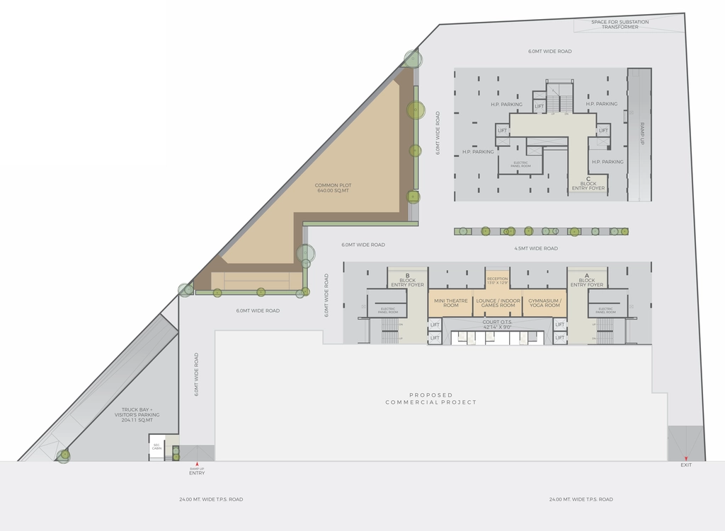 Master Plan of DR Praharsh Highland in South Bopal, Ahmedabad - Image 374406