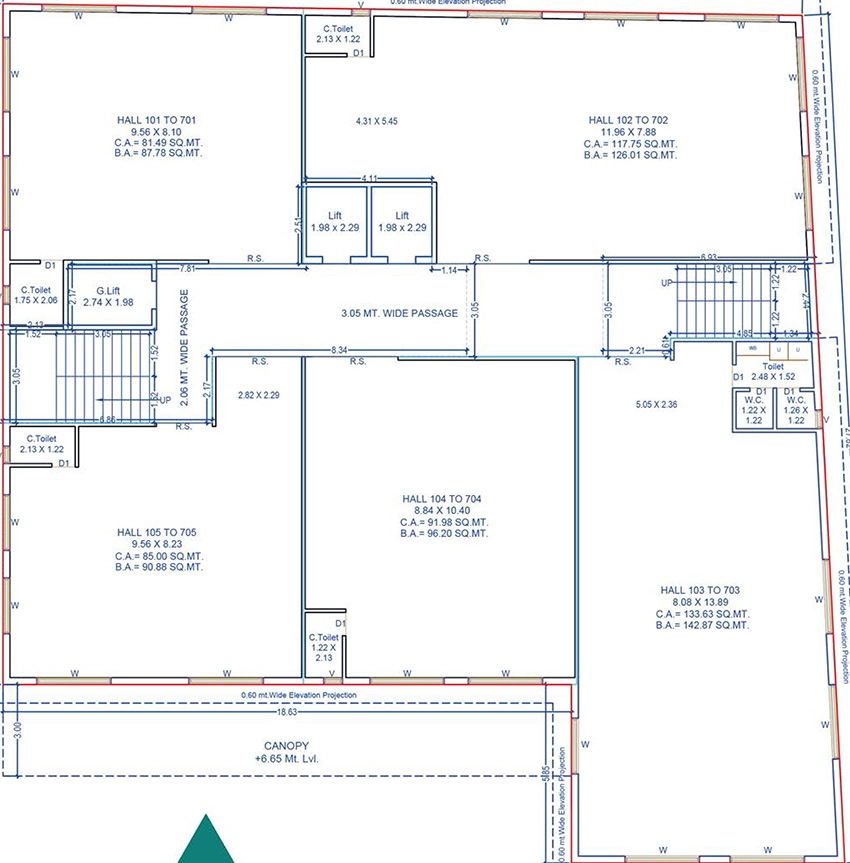 Floor Plan of Namah Aushadh the Medicine Hub in Katargam, Surat - Image 372239