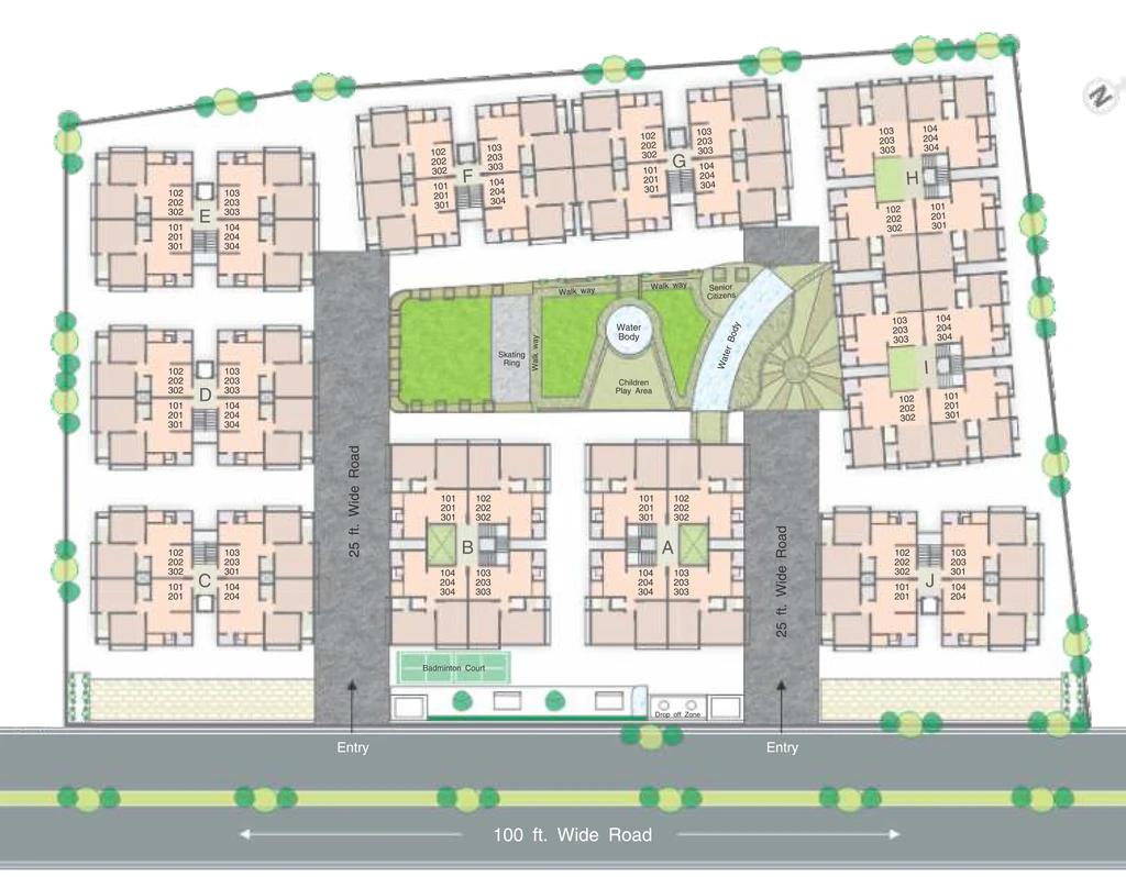Master Plan of Shree Ugati Dham in Sola, Ahmedabad - Image 374454
