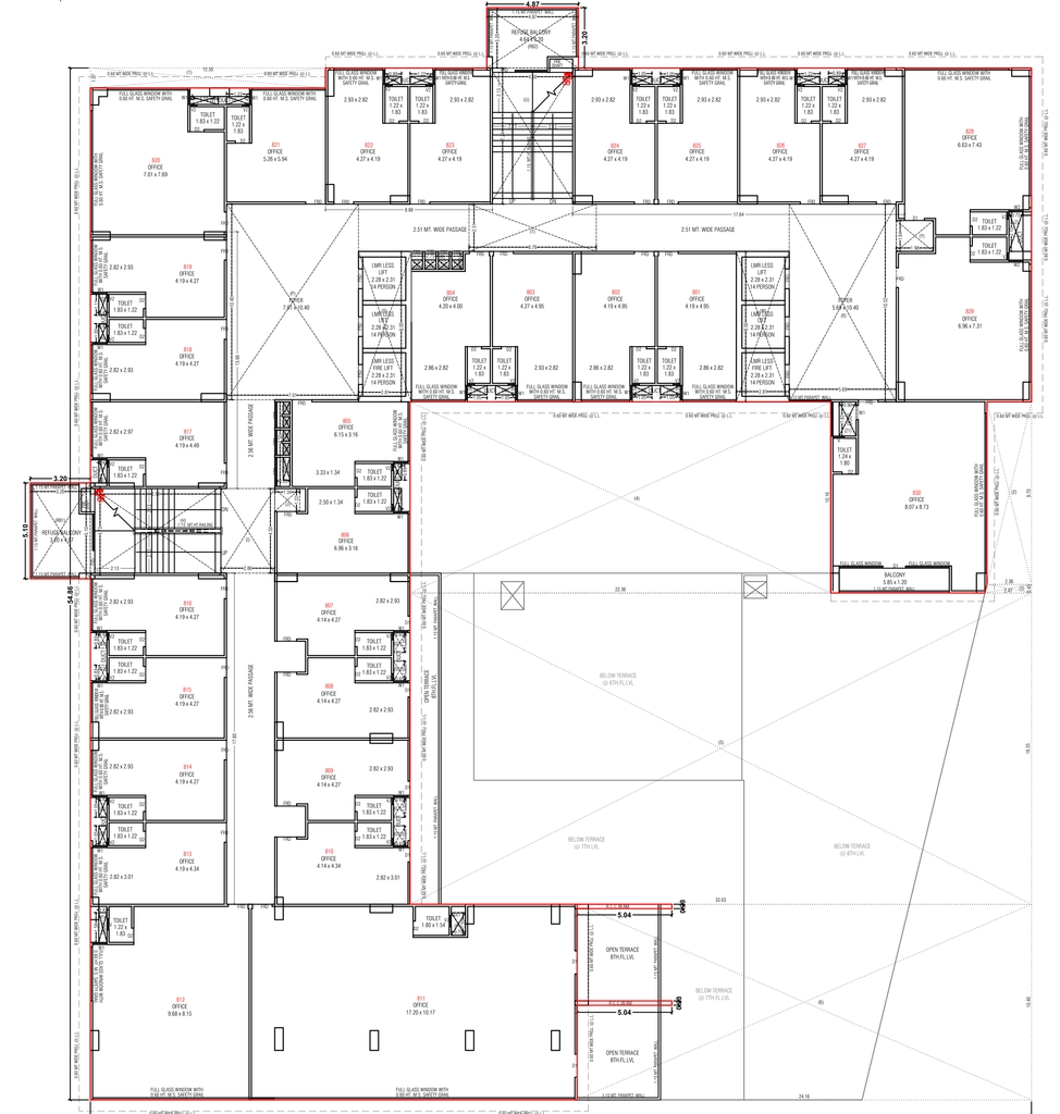 Floor Plan of Shaligram Arcade in Ambli, Ahmedabad - Image 374447