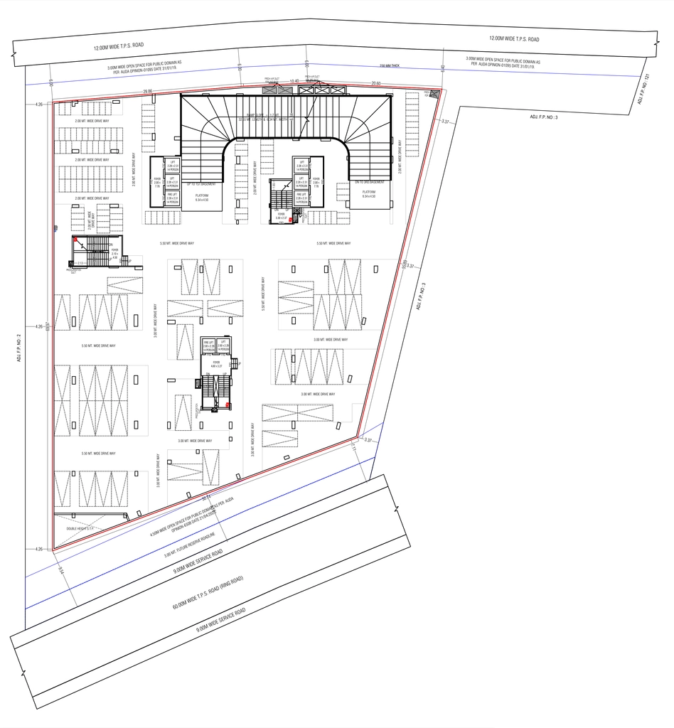 Master Plan of Shaligram Arcade in Ambli, Ahmedabad - Image 374446
