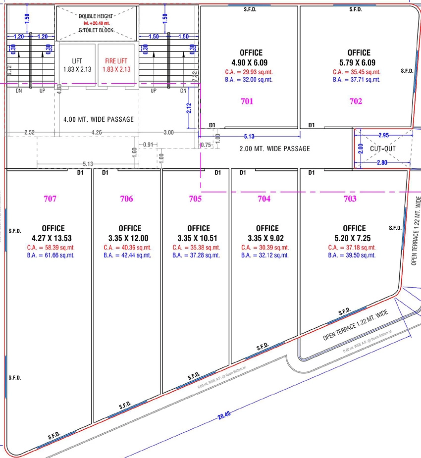Floor Plan of Parth Nexus Horizon in Dabholi, Surat - Image 372253