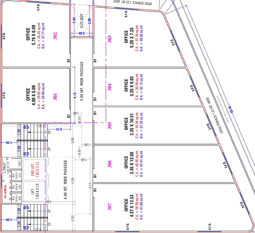 Floor Plan of Parth Nexus Horizon in Dabholi, Surat - Image 372254