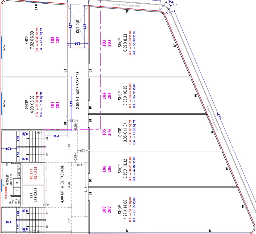Floor Plan of Parth Nexus Horizon in Dabholi, Surat - Image 372252
