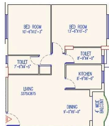 2 BHK Flat in Arihant Garden in Rajarhat, Kolkata - Image 905665