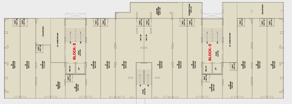 Floor Plan of Commercial Swastik Clairmont in South Bopal, Ahmedabad - Image 374422