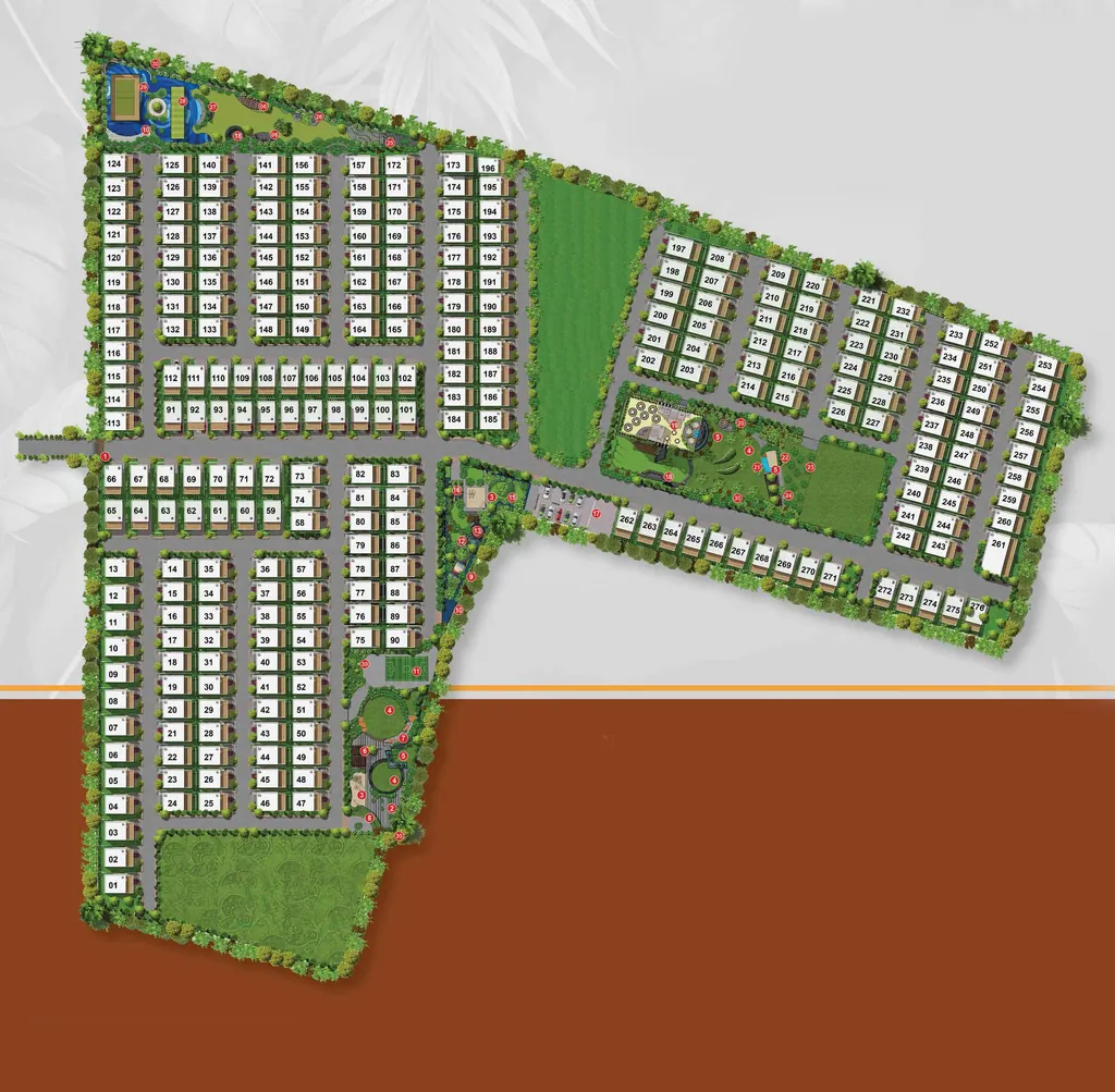 Master Plan of KGR Anandam Villas in Tukkuguda, Hyderabad - Image 372295