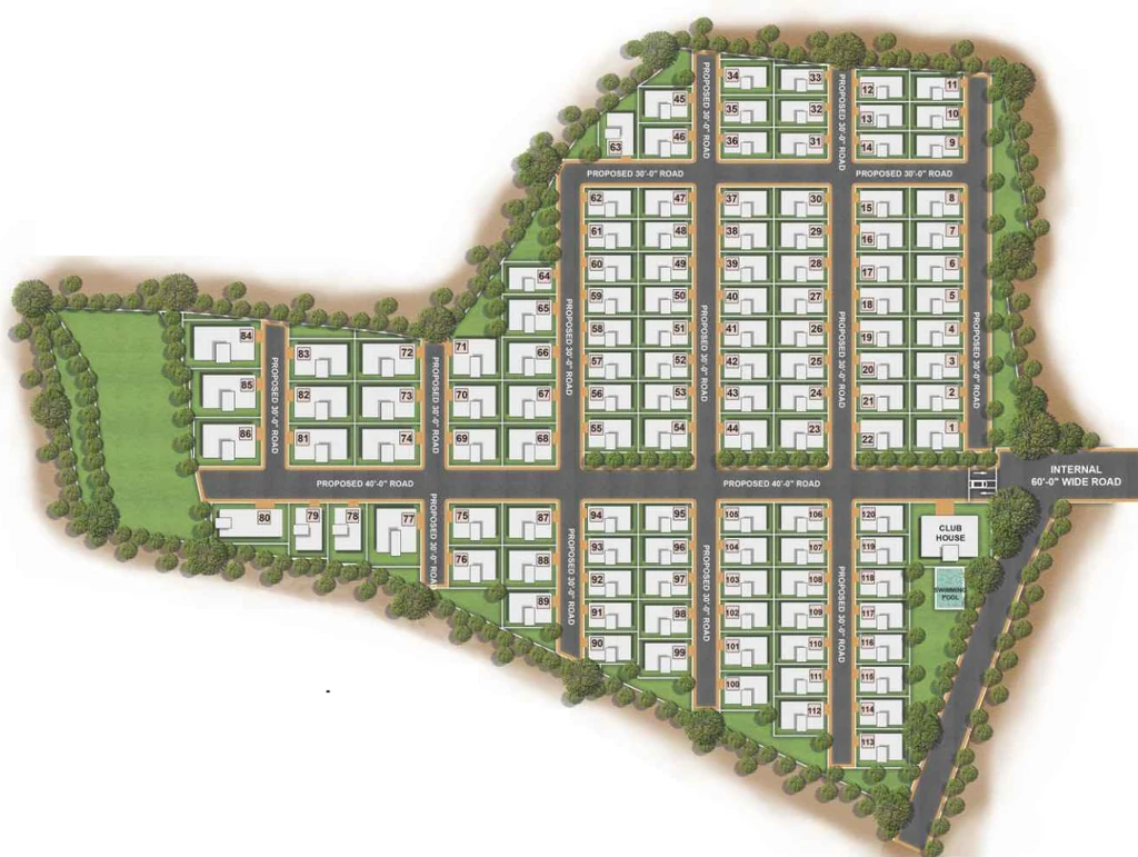 Master Plan of Manju Mythri Opus Greens in Kollur, Hyderabad - Image 372331