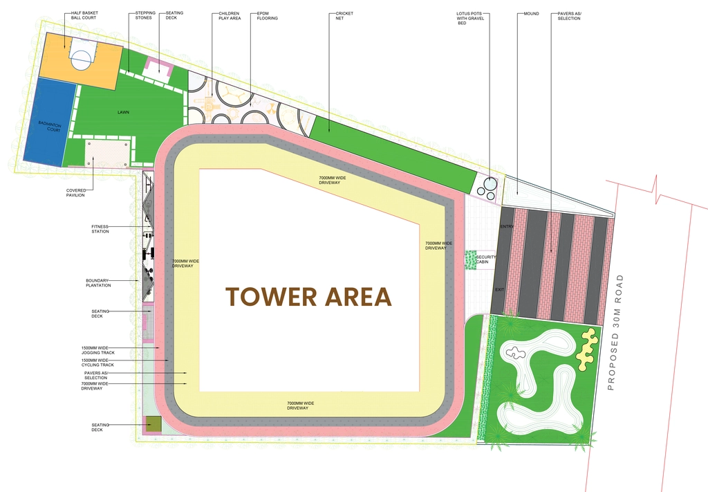 Master Plan of Manvithas Vistara in Gajulramaram, Hyderabad - Image 372337
