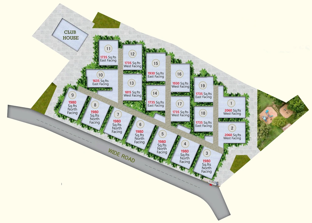 Master Plan of League Luxes in Bandlaguda Jagir, Hyderabad - Image 372312
