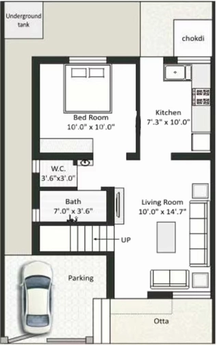 1 BHK House/Villa in Dream Residency in Maneja, Vadodara - Image 905469