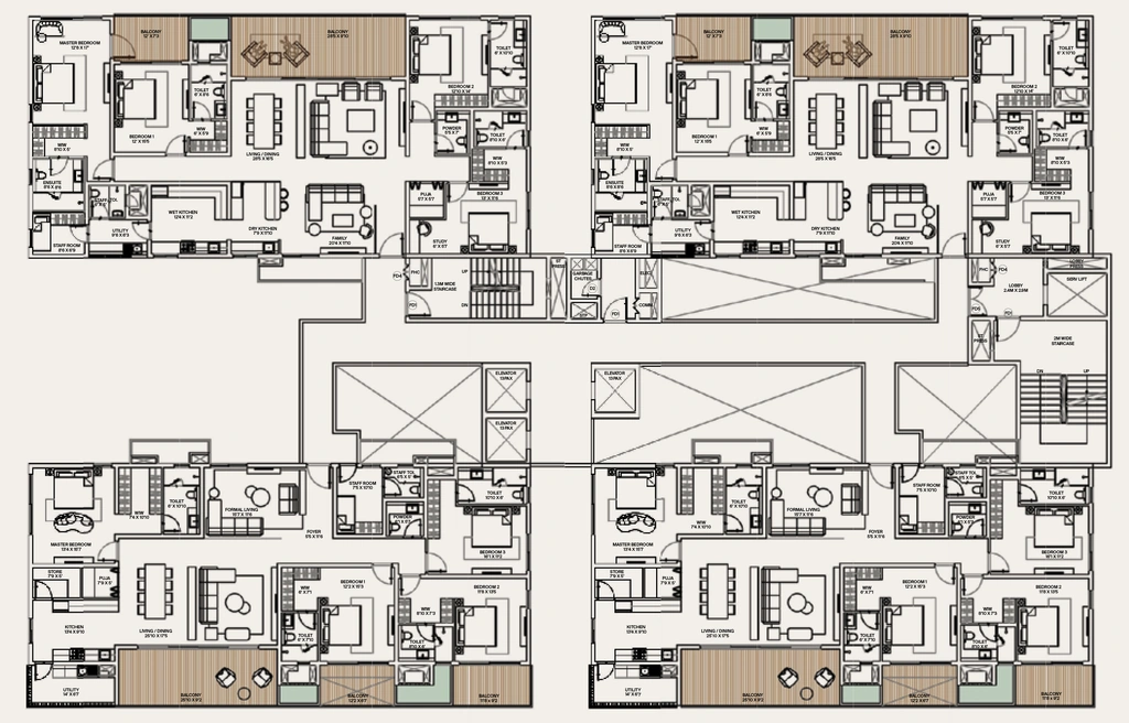 Floor Plan of PMR Dithya Agarta in Kompally, Hyderabad - Image 372401