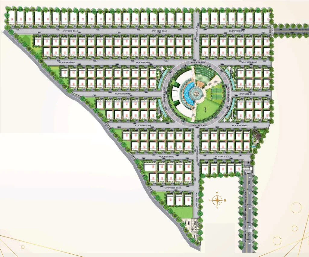 Master Plan of Praneeta The Patio in Shankarpally, Hyderabad - Image 372369