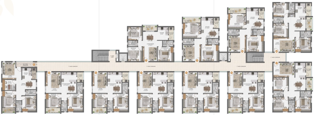 Floor Plan of Prime Navya Enclave in Patancheru, Hyderabad - Image 372355