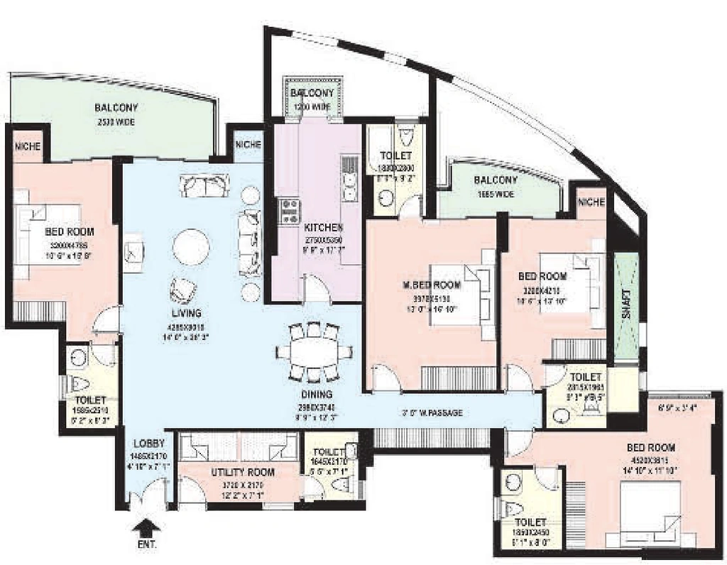 4 BHK Flat in DLF The Belaire in Sector 54, Gurgaon - Image 905682