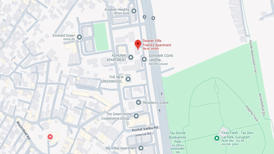 Location of Swaran Villa Friends Apartment in Sector 52, Gurgaon - Image 374782