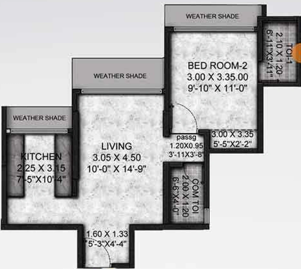 1 BHK Flat in Mayfair Hillcrest in Vikhroli West, Mumbai - Image 904649