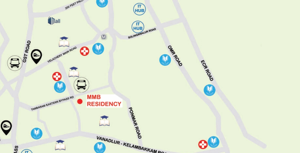Location of JR MMB Residency in Selaiyur, Chennai - Image 372414