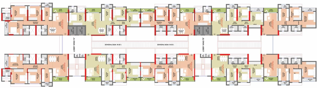 Floor Plan of PB Majestic Tower A in Nalasopara West, Palghar - Image 372664