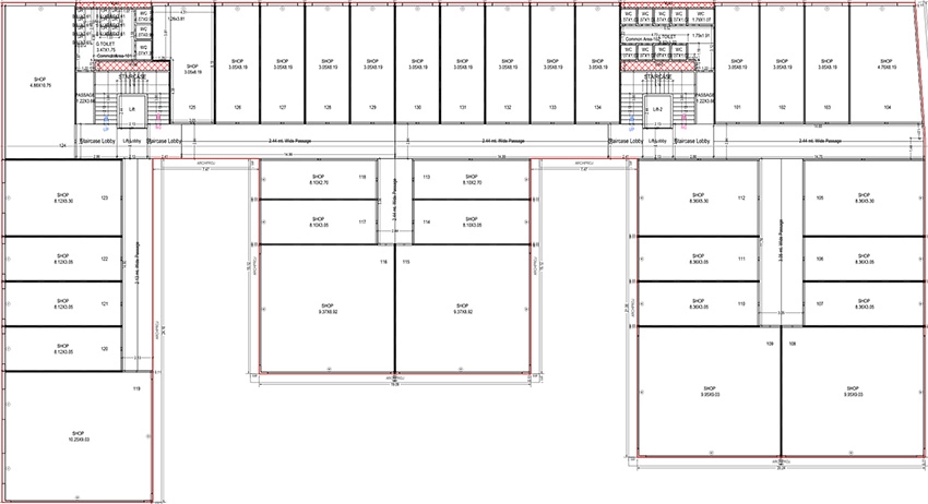 Floor Plan of Omkar Orchid Hub in Bardoli, Surat - Image 372429