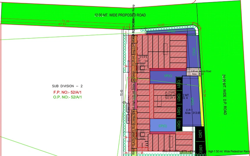 Master Plan of Omkar Orchid Hub in Bardoli, Surat - Image 372427