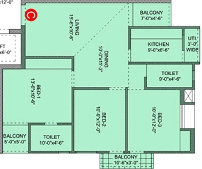 3 BHK Flat in Global Grand Square in Pundag, Ranchi - Image 904595