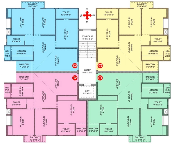 Floor Plan of Global Grand Square in Pundag, Ranchi - Image 372435