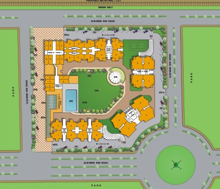 Master Plan of Dasnac Designarch E Homes in Surajpur, Greater Noida - Image 374669