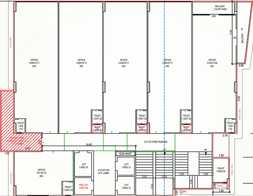 Floor Plan of Orbit 5 in Vesu, Surat - Image 372458