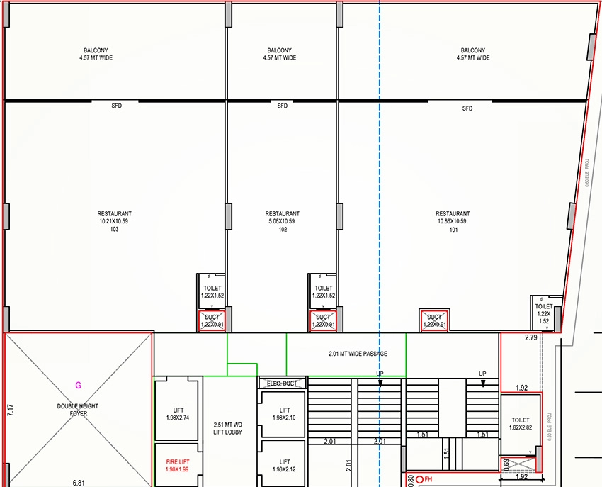 Floor Plan of Orbit 5 in Vesu, Surat - Image 372457