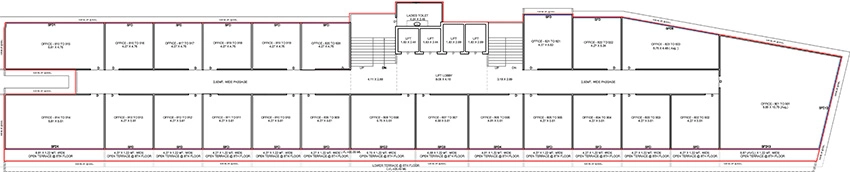 Floor Plan of Origin Pramukh Landmark in Mota Varachha, Surat - Image 372483