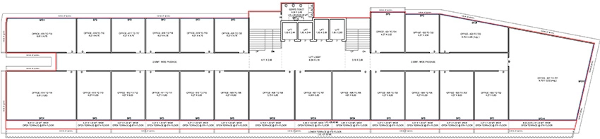 Floor Plan of Origin Pramukh Landmark in Mota Varachha, Surat - Image 372482