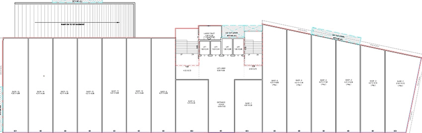 Floor Plan of Origin Pramukh Landmark in Mota Varachha, Surat - Image 372481